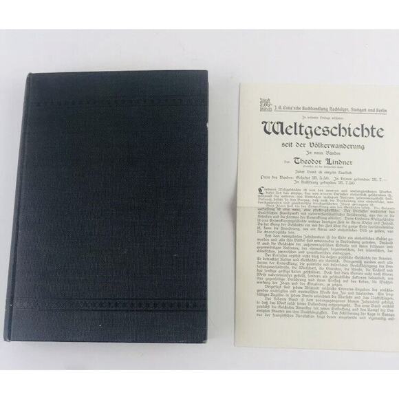Gerlachs Letters to Bismard 1912 Vintage German Book w/ Newspaper World History - Picture 1 of 12